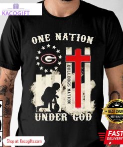 georgia bulldogs one nation under god unisex shirt 1 iuzcwu