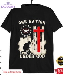 georgia bulldogs one nation under god unisex shirt 3 xek8qs