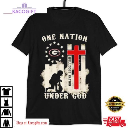 georgia bulldogs one nation under god unisex shirt 3 xek8qs