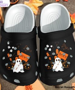 ghost boo halloween shoes 3d printed crocs shoes 1