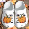 girl love cow in thanksgiving day 3d printed crocs shoes 1