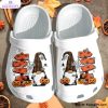 gnome pumpkin treat or trick 3d printed crocs shoes 1