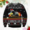 godzilla falalalala king of monster ugly christmas sweater 1