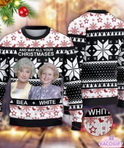 golden girls and my all your christmas bea white ugly sweater 1