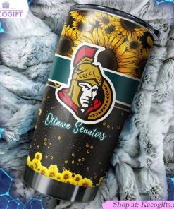 gorgeous sunflower ottawa senators nhl tumbler keep your drink close and your fandom closer 1 nkzqfy