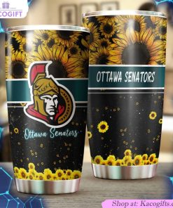 gorgeous sunflower ottawa senators nhl tumbler keep your drink close and your fandom closer 2 pcod48