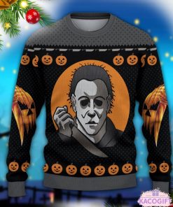 halloween michael myers christmas ugly sweater 2