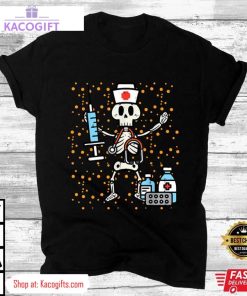 halloween orthopedic nurse skeleton scrub top unisex shirt 3 xwnigw