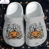 halloween skull pumpkin tattoo 3d printed crocs shoes 1