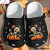 halloween skull weed pumpkin tattoo 3d printed crocs shoes 1