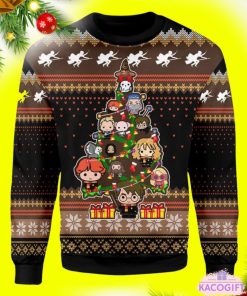 harry witch tree ugly christmas sweater for fans 1