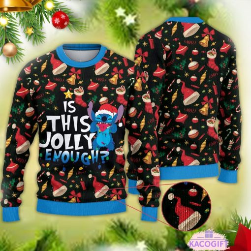 have a holly jolly christmas stitch ugly sweater 1