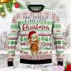 have yourself a lazy little sloth ugly christmas sweater 1