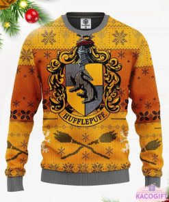 hufflepuffs ugly christmas sweater 1