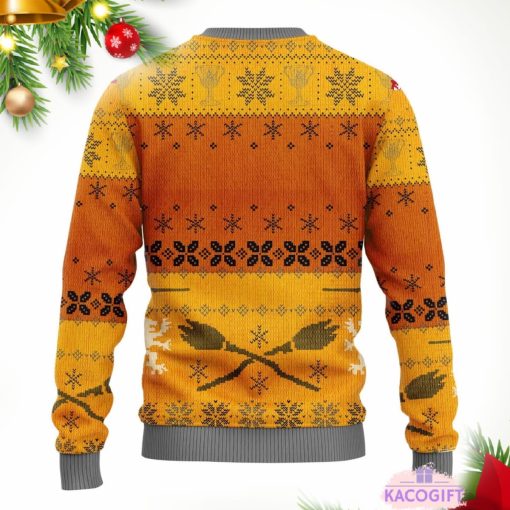 hufflepuffs ugly christmas sweater 2