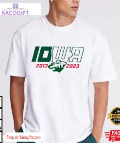 iowa wild ice hockey 10 year 2013 2023 unisex shirt 1 ecwvgh