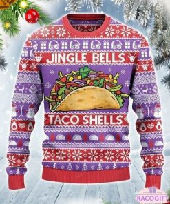 jingle bells taco shells ugly christmas sweater 2