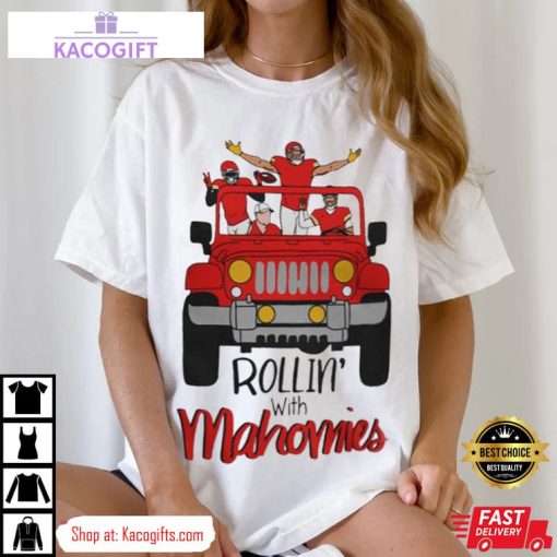 kansas city chiefs rolling with mahomies unisex shirt 2 zl25aq