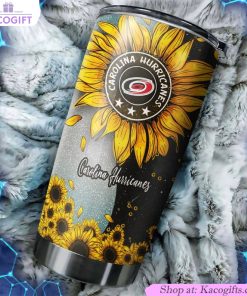 keep the sunshine with carolina hurricanes sunflower nhl tumbler 1 plzolo