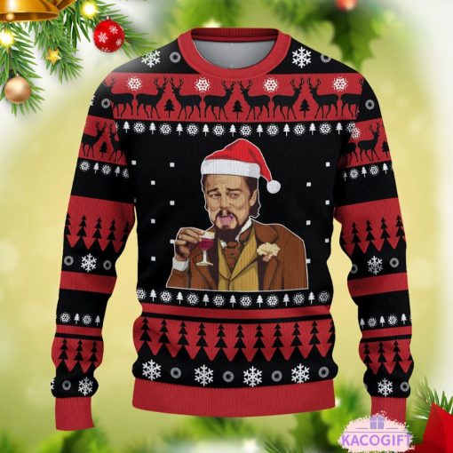 leonardo dicaprio christmas ugly sweater 2