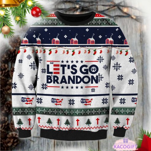 lets go brandon fjb ugly christmas sweater sweatshirt 1