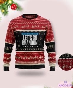 lets go brandon fjb woolen ugly christmas sweater 2