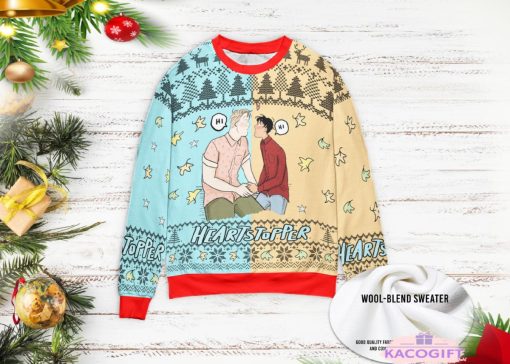 lgbtq heartstopper nick and charlie ugly christmas sweater 3