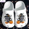 little cat in disguise witch 3d printed crocs shoes 1