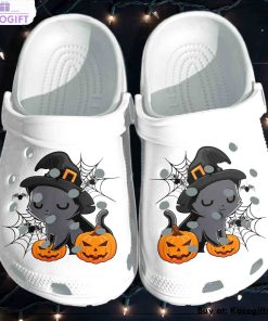 little cat in disguise witch 3d printed crocs shoes 1