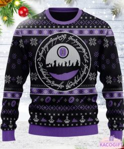 lord of the ring xmas ugly christmas sweater 1