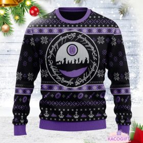 lord of the ring xmas ugly christmas sweater 1