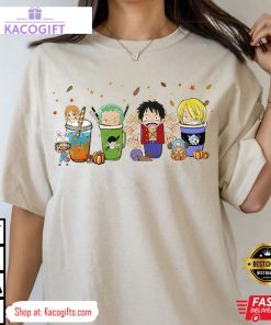 luffy and friends one piece coffee unisex shirt 1 jhnvel
