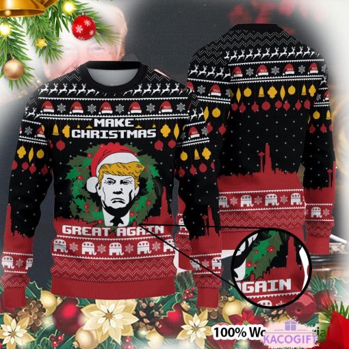 make christmas great again trump ugly sweater 1