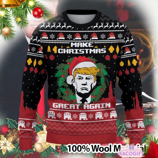 make christmas great again trump ugly sweater 2