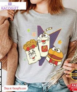 mc donalds fries burger drink 80s style unisex shirt 2 kgl3ee