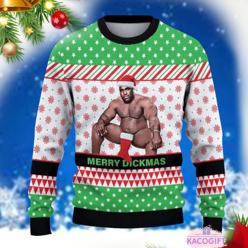 merry christmas dickmas ugly sweater 2