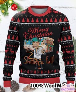 merry christmas shitters full custom ugly sweater 2