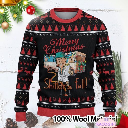 merry christmas shitters full custom ugly sweater 2