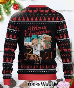 merry christmas shitters full custom ugly sweater 3