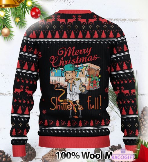 merry christmas shitters full custom ugly sweater 3