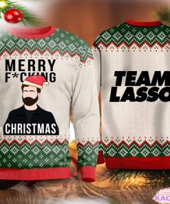 merry christmas team lasso ugly sweater 1