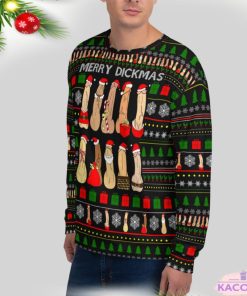 merry dickmas dirty ugly christmas sweater for men women 2