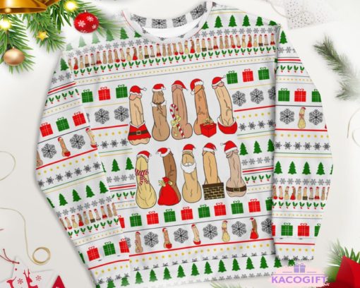 merry dickmas dirty ugly christmas sweater women men 1