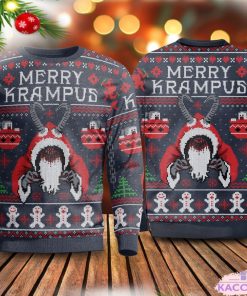 merry krampus ugly christmas sweater sweashirt 1