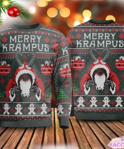 merry krampus ugly christmas sweater sweashirt 3