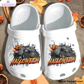 monster truck halloween 3d printed crocs shoes 1