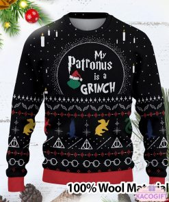my patronus is a grinch christmas ugly sweater 2