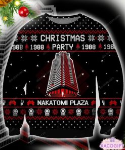 nakatomi plaza christmas party 1988 ugly sweater over print 1