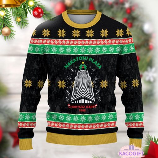 nakatomi plaza die hard ugly christmas sweater 2