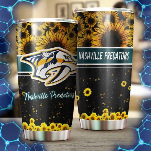 nashville predators nhl tumbler beautiful sunflower design tumbler for nhl fans perfect for any occasion 2 dqhl8d